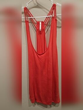 Bozzolo Plus Women's Razorback Athletic Tank Top Coral Pink 3X